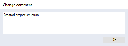 Change Comment Dialog