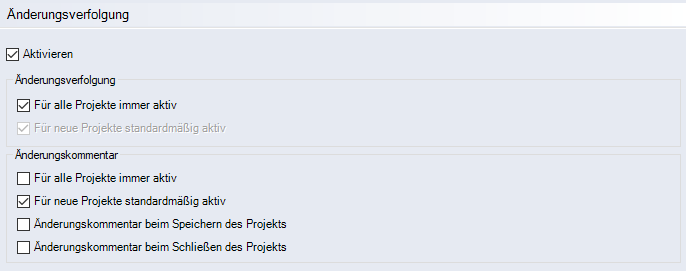 Change History Interface